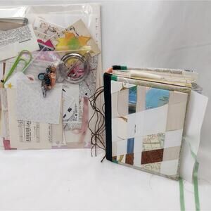 Eclectic Junk Journal 13, Handmade Recycled Journal, Mixed Media Journal
